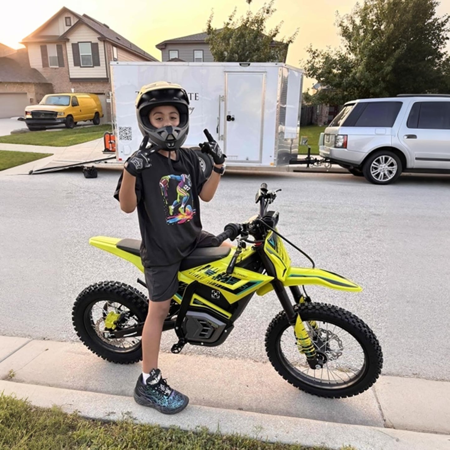 Electric Dirt Bike with Mid-Drive Motor 3840/5600W Peak,Electric Motorcycle 48V/60V 23.4Ah/27Ah Battery,Ul Certified Off-Road Motorcycle for Teens & Adults, Hydraulic Brakes & Dual Shock