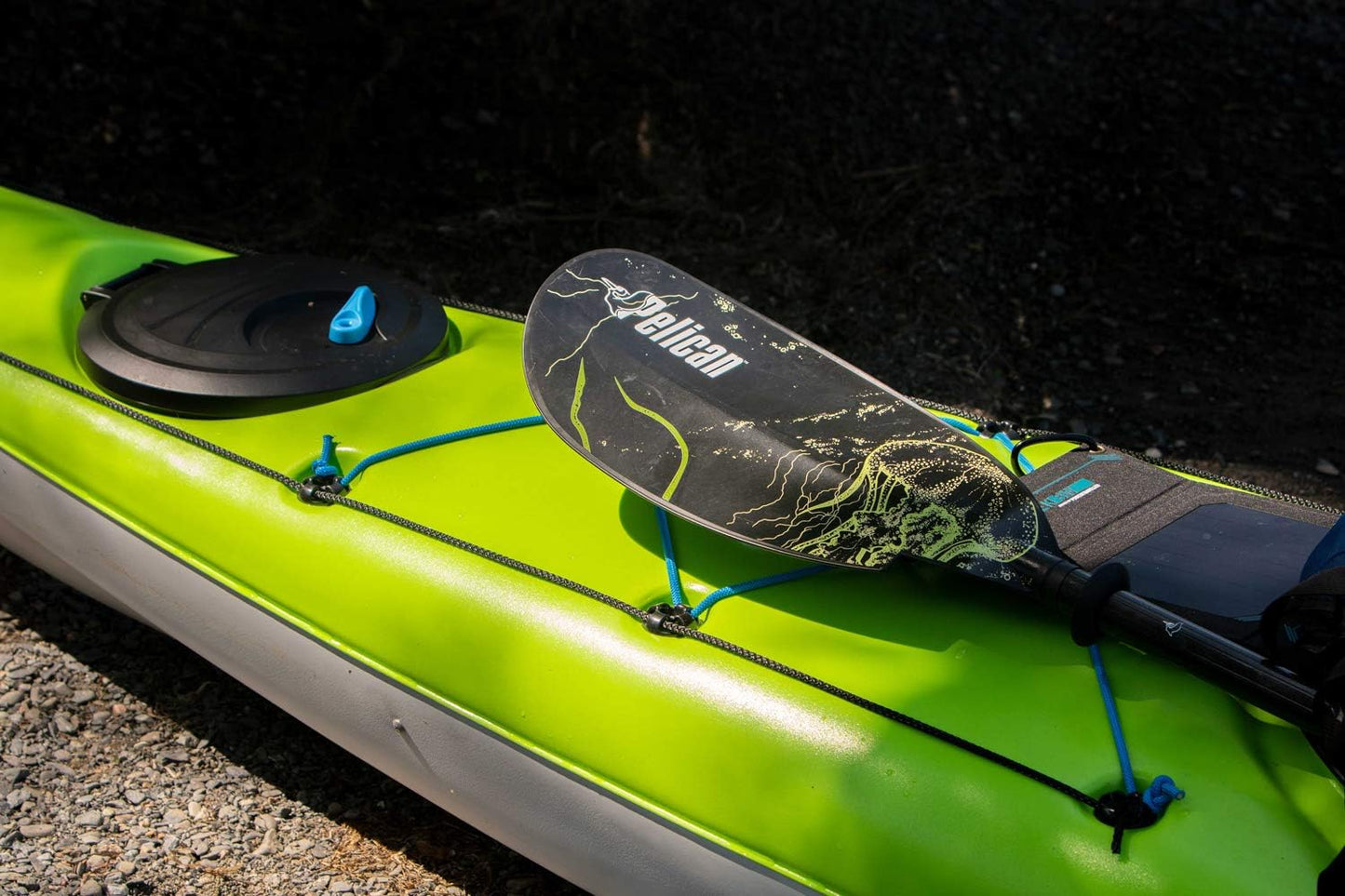 Pelican Symbiosa Kayak Paddle - Adjustable Fiberglass Shaft with Nylon Blades - Lightweight - 90.5In 240Cm to 98.5In 250Cm
