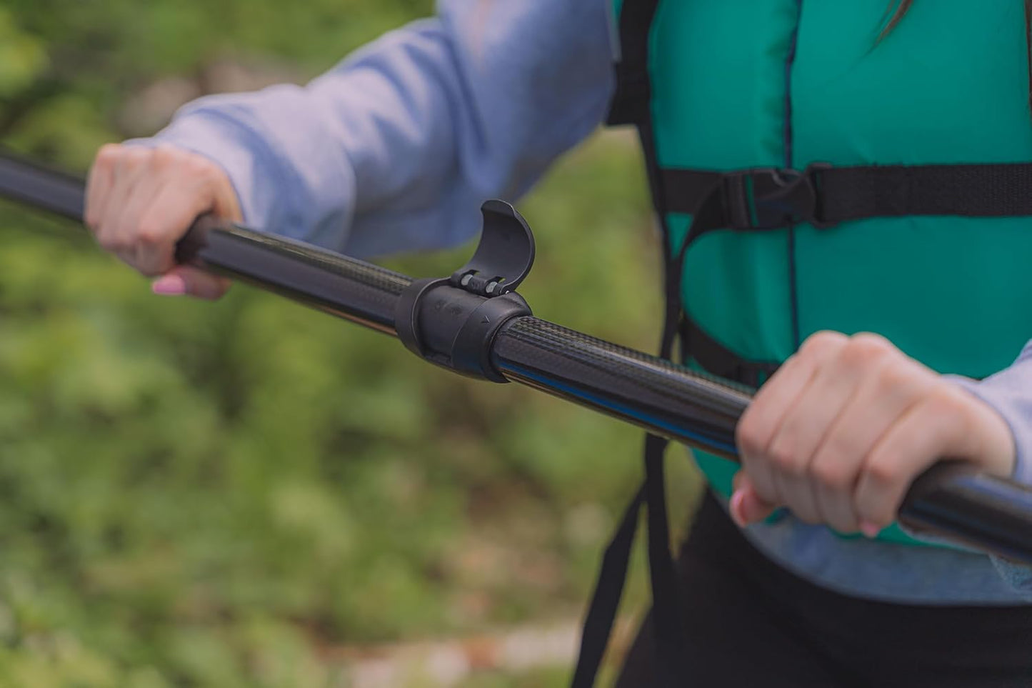 Pelican Symbiosa Kayak Paddle - Adjustable Fiberglass Shaft with Nylon Blades - Lightweight - 90.5In 240Cm to 98.5In 250Cm