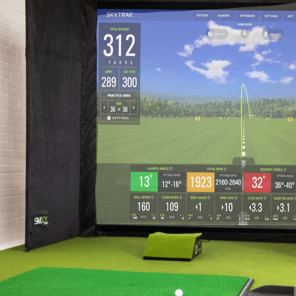 SimBox Golf Simulator Enclosure for Home Golf Simulators – 7 Sizes