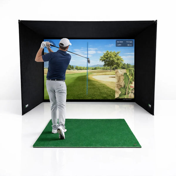SimBox Golf Simulator Enclosure for Home Golf Simulators – 7 Sizes