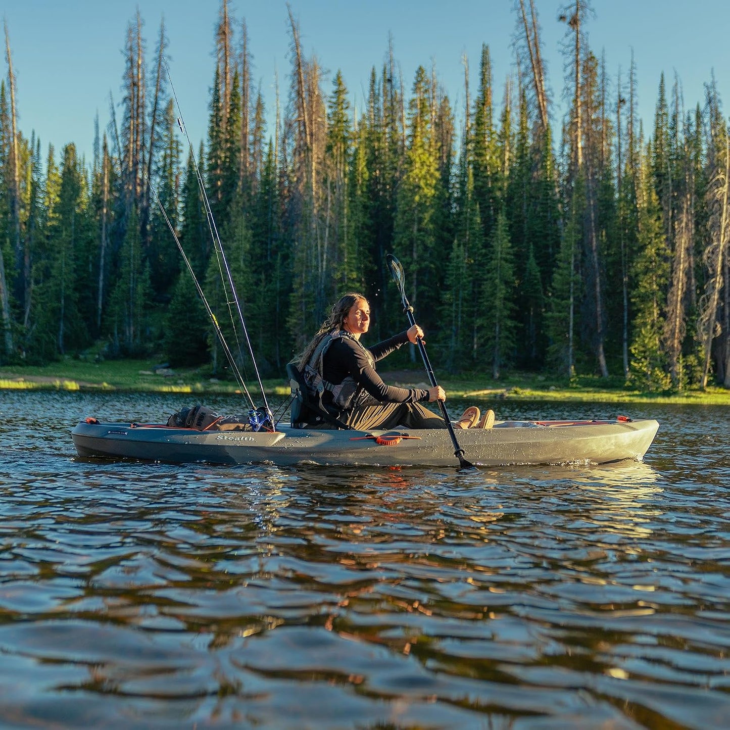 Stealth Angler Kayak, Sit-On-Top Fishing Kayak, 11’