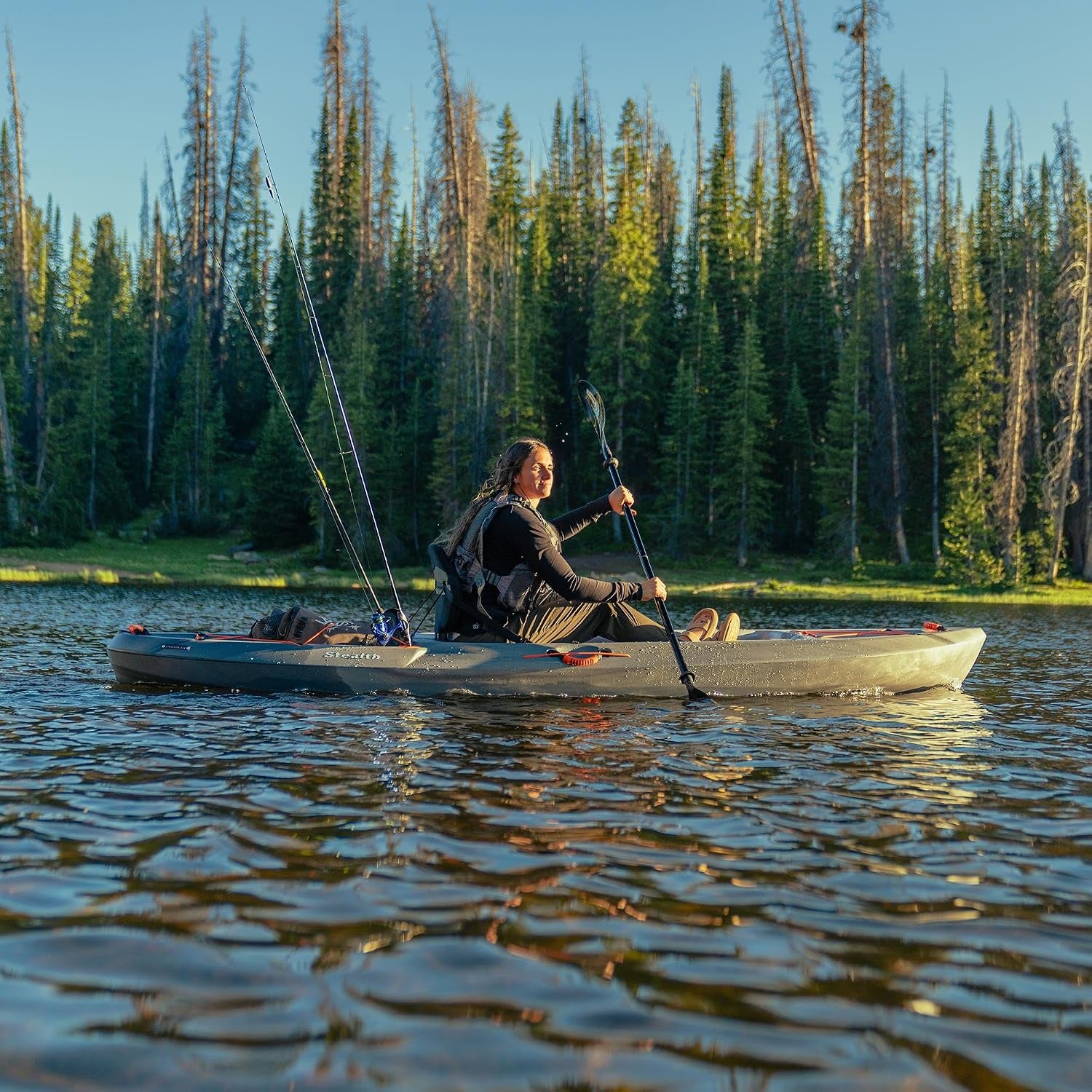 Stealth Angler Kayak, Sit-On-Top Fishing Kayak, 11’