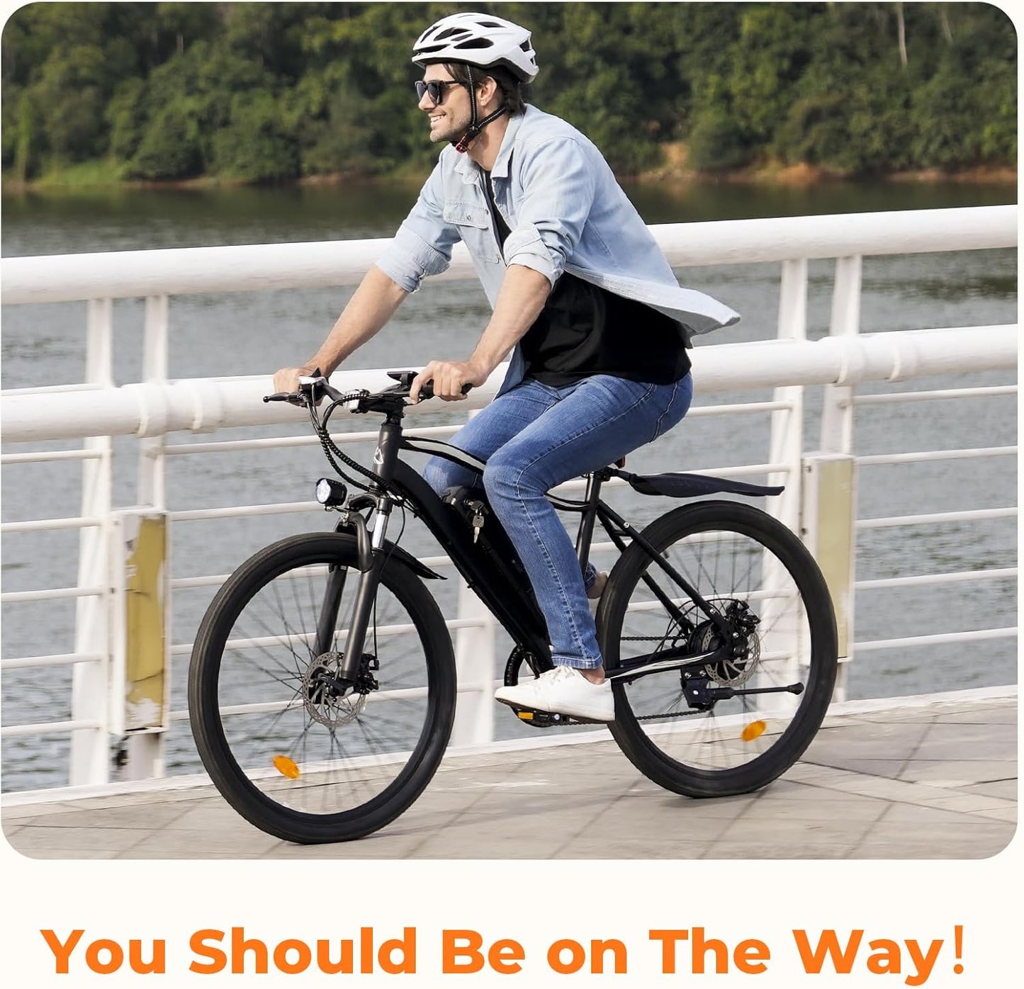 Electric Bike, 1000W/750W Peak Powerful Motor, 70/55 Miles Range & 20MPH Speed, 26'' Tires, APP Control Ebikes, Shock Absorber, Commuting Electric Bike for Adults