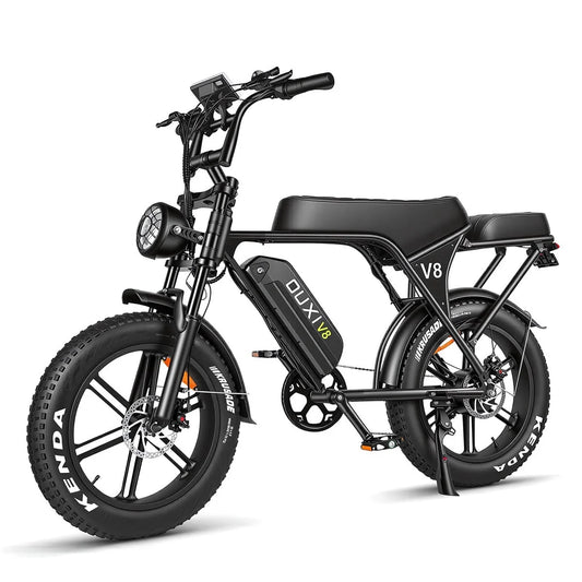 Ride the Adventure: V8 20" Fat Tire Electric Mountain Bike with 750W Power & Long-Lasting 48V Battery!