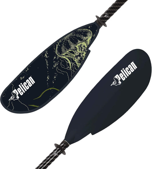Pelican Symbiosa Kayak Paddle - Adjustable Fiberglass Shaft with Nylon Blades - Lightweight - 90.5In 240Cm to 98.5In 250Cm